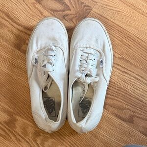 Vans Men's Off-White Canvas Sneakers